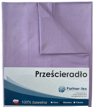 Prześcieradło BAWEŁNIANE POLSKIE 200x220 BEZ GUMKI