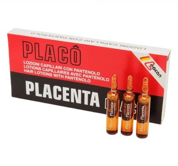 PLACENTA PLACO 12 x 10 ml ampułki przeciw wypadaniu włosów, na porost