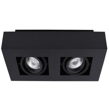 LAMPA SUFITOWA PLAFON LED OPRAWA NATYNKOWA CZARNA