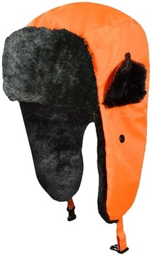 CZAPKA ROBOCZA USZANKA FLASH Orange ZIMOWA OCIEPLANA Uszatka Flash Orange