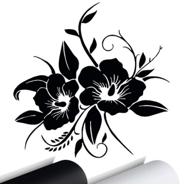 NAKLEJKA na samochód KWIATKI KWIATY FLOWERS 15x15