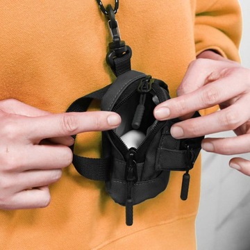 Дорожная сумка на шею, подвеска на плечо с ремешком, прочная карта, черный цвет