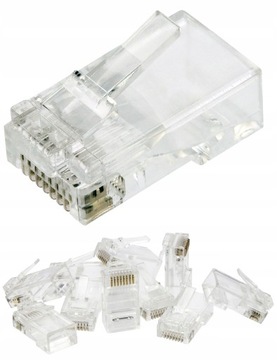 NEKU Wtyki 8P8C końcówki RJ45 UTP 5e drut 10szt