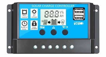 Solarny Regulator Ładowania Akumulatorów PWM 10A