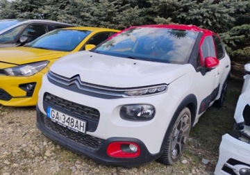 Citroen C3 II Hatchback facelifting 1.2 PureTech 110KM 2016 Citroen C3 112016r SALON POLSKA.1.2 Benzyna. Uszkodzony. Poobijany. Jezdzi