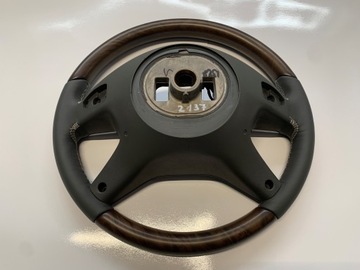 MERCEDES VOLANT G TŘÍDA W463 463 DŘEVO KŮŽE