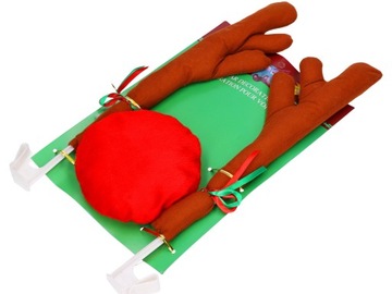 УКРАШЕНИЕ АВТОМОБИЛЯ РОГА ОЛЕНЯ С НОСОМ АВТОМОБИЛЬНЫЙ НОС РУДОЛЬФА