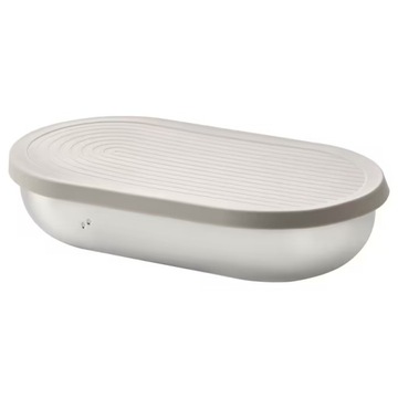 IKEA pojemnik HALVVARM na żywność stal BEŻOWY 0,7l