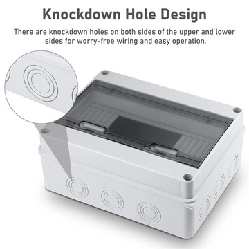 НАВЕРХНОСТНЫЙ ГЕРМЕТИЧНЫЙ, Водонепроницаемый, ЭЛЕКТРОРАСПРЕДЕЛИТЕЛЬНЫЙ ЩИТ IP65 1x12 1000В