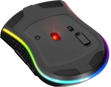 Mysz bezprzewodowa Defender WARLOCK GM-709L optyczna 2400dpi czarna RGB AKU