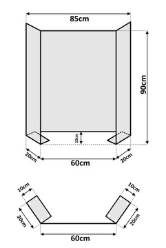 Крышка, защитное антивирусное стекло 100х90см.