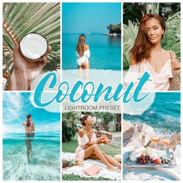Preset Presety Adobe Lightroom -10 filtrów COCONUT