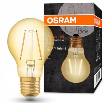 Osram 1906 żarówka Vintage ozdobna 3W = 22W E27