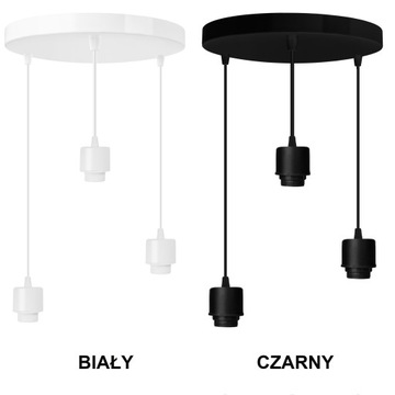 СВЕТОДИОДНЫЙ ПОТОЛОЧНЫЙ СВЕТИЛЬНИК ПОДВЕСНАЯ ЛЮСТРАААБАЖЕР 3 X E27 OVEREND РАЗЛИЧНЫЕ ЦВЕТА