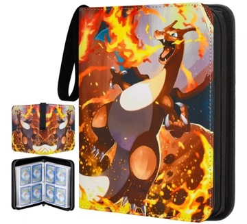DUŻY ALBUM NA 400 KART POKEMON SEGREGATOR KLASER XXL CHARIZARD + GRATIS
