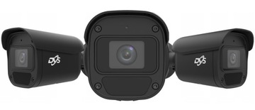 Комплект домашнего мониторинга IP POE с 4 черными уличными камерами SMART APP PRO