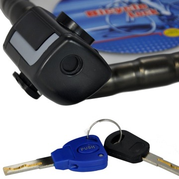 ВЕЛОСИПЕДНЫЙ ЗАМОК ЦЕПЬ ЗАМКА БЕЗОПАСНОСТИ ВЕЛОСИПЕДА ПРОЧНАЯ