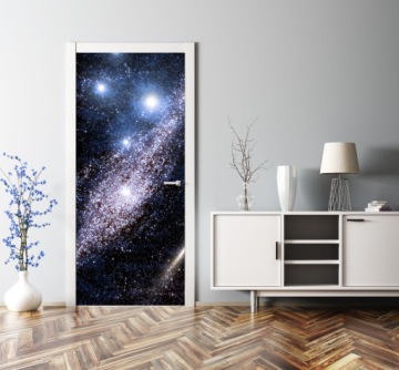 наклейка ДВЕРЬ ШПОН космос GALAXY STARS