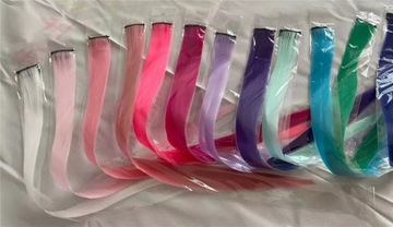 ПРЯДКА, ПРЯДКА ЦВЕТНЫХ ВОЛОС, БЕЛАЯ ЗАЖИМКА