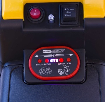 Детский аккумуляторный экскаватор LED MP3 2 PILOT TRAK-S-3-ЖЕЛТЫЕ ДВИГАТЕЛИ