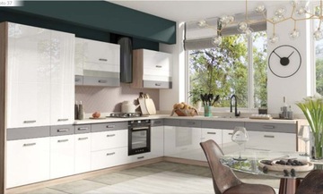 GLOBAL Kitchen 1 БЕЛЫЙ ГЛЯНЦЕВЫЙ ДИЗАЙН ИНДИВИДУАЛЬНЫЙ ДИЗАЙН