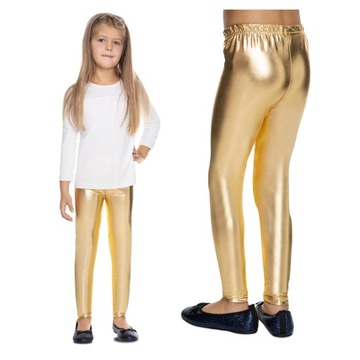 DZIECIĘCE LEGGINSY KOLOROWE LATEKSOWE GETRY LTXK