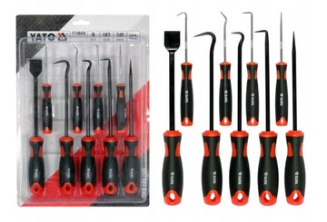 НАБОР КРЮЧКОВ YATO С РУЧКОЙ 9 ДЕТАЛЕЙ. YT-08426 КРЮКИ КРЮЧОК