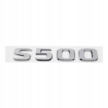 Emblemat S500 Logo Naklejki Mercedes