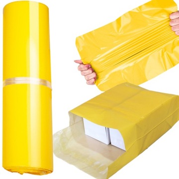 FOLIOPAKI KURIERSKIE ŻÓŁTE FOLIOPAK 190x250 50szt KOPERTY FOLIOWE B5