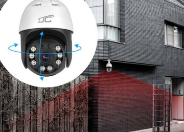 Поворотно-наклонная камера E27 IP65 PTZ WiFi IP 5Mpix 230V (SMART) LTC VISION