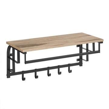 Wieszak ścienny loftowy rustykalny beż