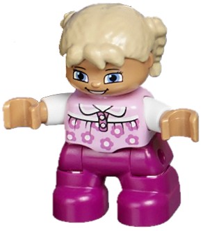 LEGO DUPLO 47205pb028 figurka dziewczynka z 10507