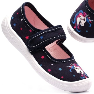 VIGGAMI KAPCIE DLA DZIECI BALERINKI BUTY DZIEWCZĘCE GAJA JEDNOROŻEC 26