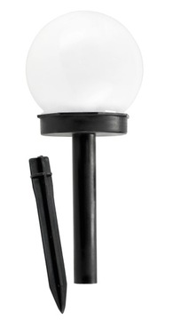 12 солнечных садовых ламп с шипами, светодиодный БЕЛЫЙ ШАР, 10 см, водонепроницаемый, IP44