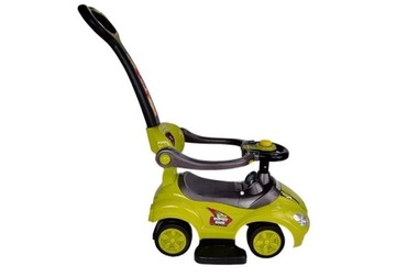 Mega Car 3in1 Желтый райд-он с толкателем
