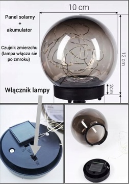 ZNICZ SOLARNY PODSTAWKA POD ZNICZ STATUETKA NA GRÓB GRAWER DEDYKACJA PLEXI
