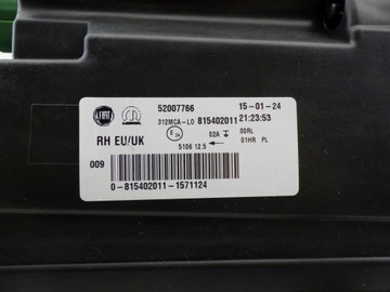 FIAT 500 FACELIFT 15- LED HALOGEN PRAVÝ
