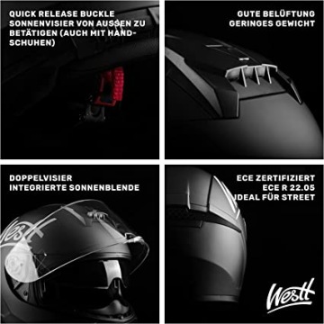 Мотоциклетный шлем Westt, размер S