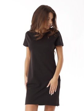 Sukienka dresowa z zamkami, oversize, M