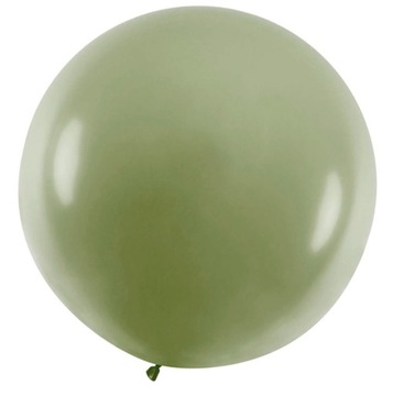 Balony Duże okrągłe zielone khaki oliwka 5szt