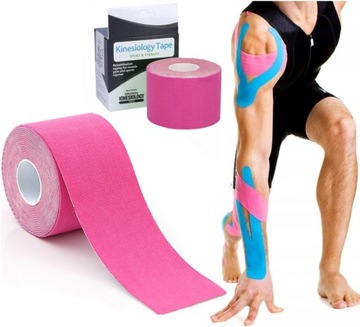 Taśma do KINESIOTAPINGU TEJP 5cm x 5m taśma tejpy TAPING KINOSJOLOGICZNA