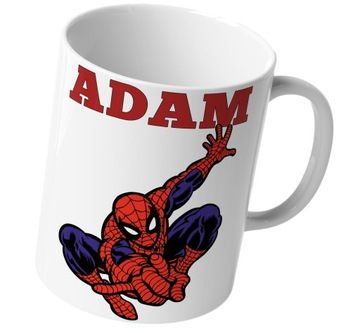 SPIDER-MAN KUBEK 330 ML DZIECKO PREZENT+IMIĘ