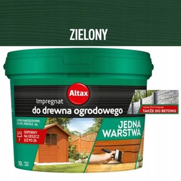 ALTAX IMPREGNAT DREWNA I BETONU ZIELONY 9L