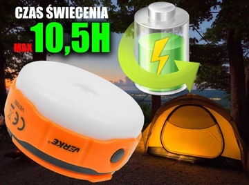 LAMPKA SOLARNA WARSZTATOWA AKUMULATOROWA LED LATARKA KEMPINGOWA TURYSTYCZNA