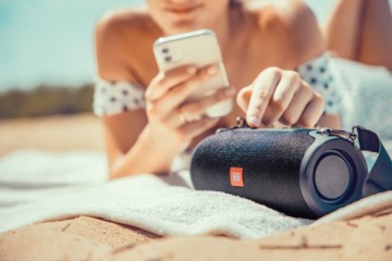 BLUETOOTH ДИНАМИК ПОРТАТИВНЫЙ БЕСПРОВОДНОЙ БАС SD FM USB AUX ЧЕРНЫЙ РАДИО