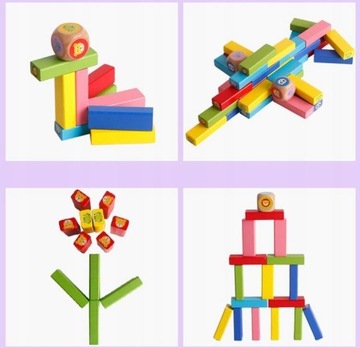 ДЕРЕВЯННЫЕ ИГРОВЫЕ БЛОКИ БАШНЯ ДЛЯ ОСТАЛЬНЫХ ИГРОВ КУБА