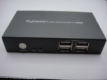 RYBOZEN PRZEŁĄCZNIK SWITCH KVM HUB 2 DO 4 USB 2.0