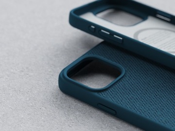 Тканевый чехол Njord с MagSafe для iPhone 15 Pro Max Синий