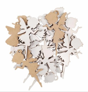 wróżka cynka zawieszka dzwoneczek 8,5cm 20 ozdoba dekory drewniane scrapki