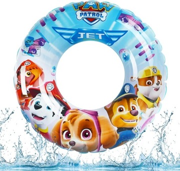 KOŁO KÓŁKO DO PŁYWANIA DLA DZIECI PAW PSI PATROL 60CM 3-6 LAT 20-30 KG